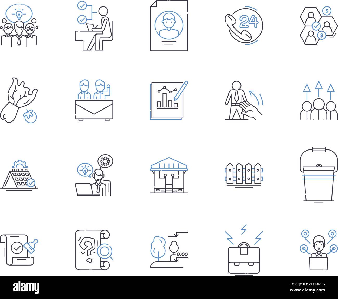 Collection d'icônes de contour du secteur agricole. Agriculture, secteur, Agriculture, cultures, production, Jeu de concepts récolte, vecteur de travail du sol et illustration Illustration de Vecteur