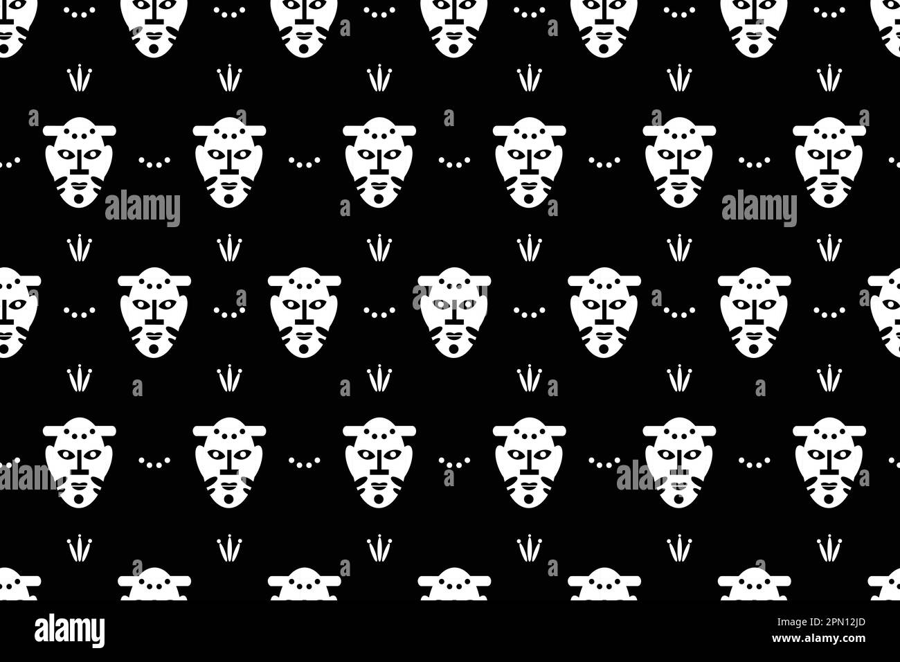 Motif sans coutures African Wax. Tissu imprimé, ornement ethnique fait main pour votre conception, fleurs ethniques afro et motifs tribaux motifs géométriques. Arrière-plan vectoriel. Illustration vectorielle Illustration de Vecteur