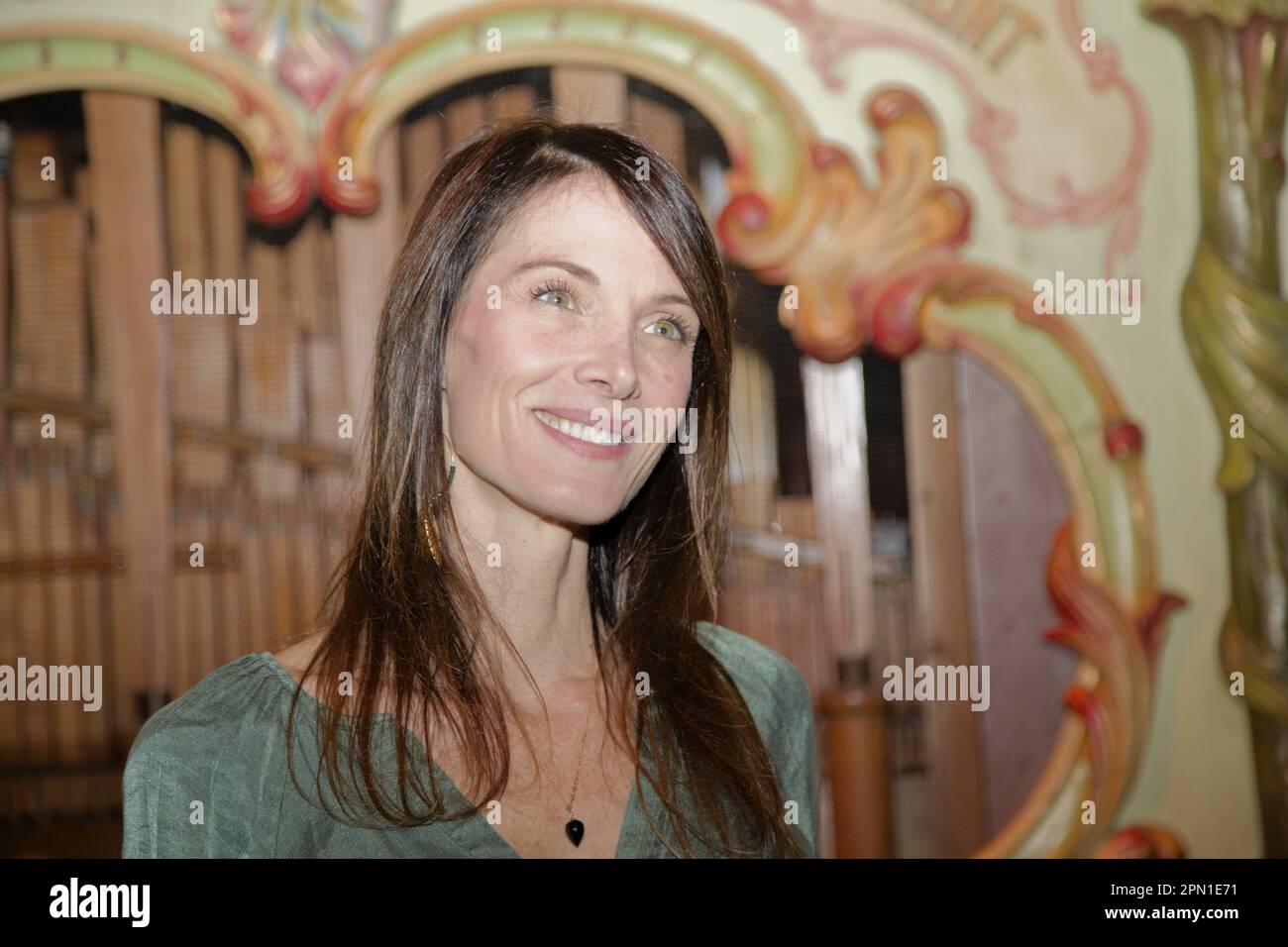 Paris,France.5 Déc.2022.Laetittia Fourcade assiste à la réception du secours populaire Français au Musée des Arts Forains à Paris, France Banque D'Images