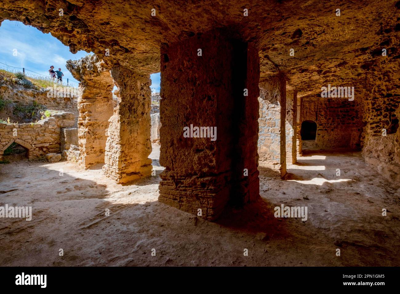 Le Tombeau des rois, site archéologique de Kato Paphos, Paphos, Chypre. Banque D'Images