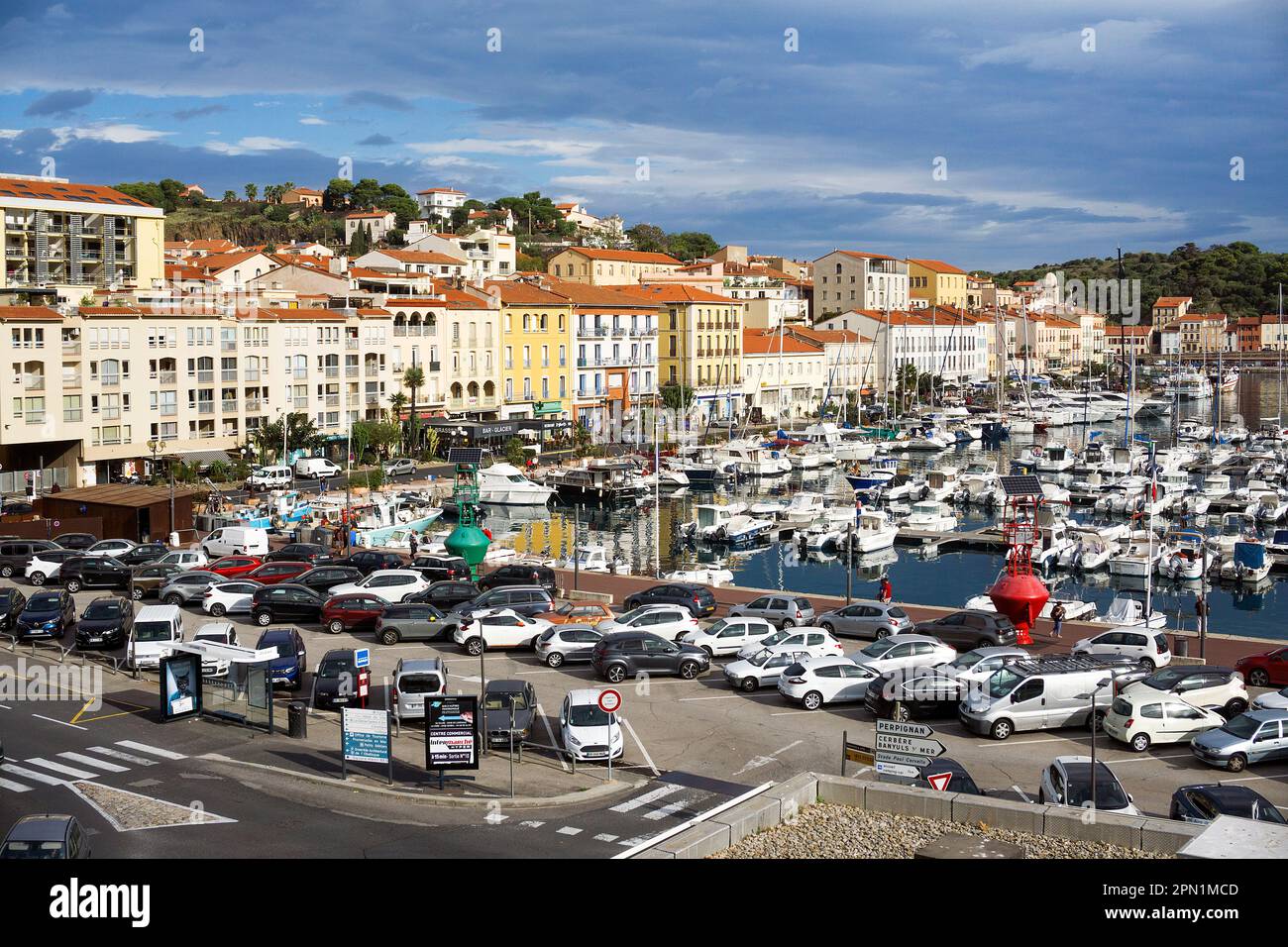 Port de Port Vendres, Pyrénées-Orientales, Languedoc-Roussillon, France du Sud, Europe Banque D'Images