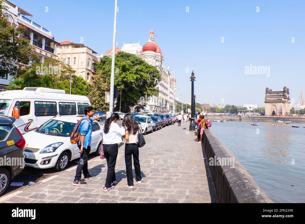 PJ Ramchandani Marg, Colaba, Mumbai, Inde Banque D'Images