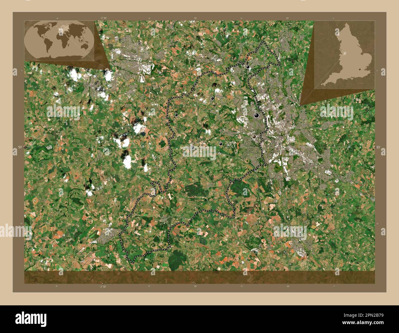 NewcastleUnderLyme, district non métropolitain d'Angleterre Grande