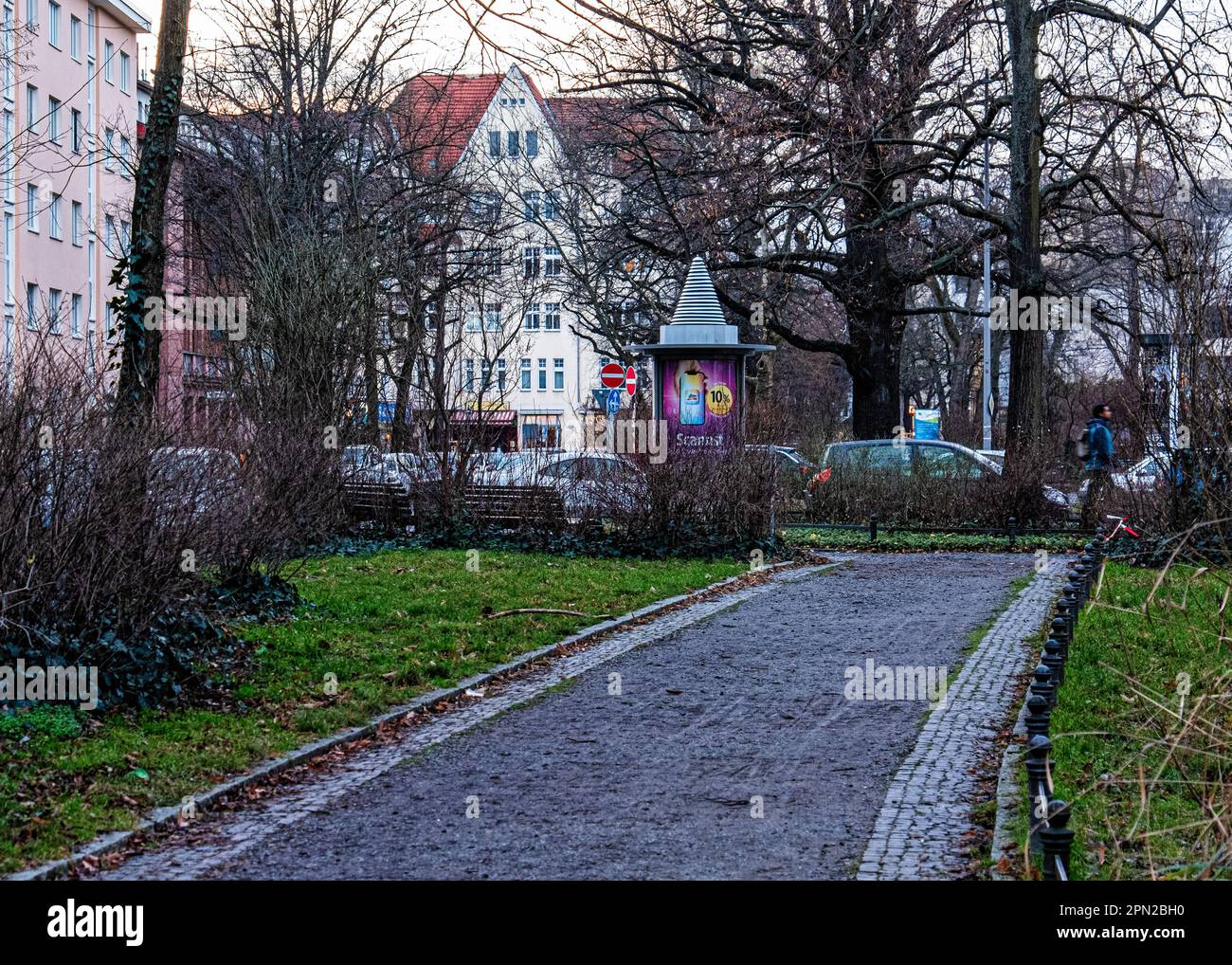 Parc public, Wilhelmsaue, Wilmersdorf-Charlottenburg, Berlin Banque D'Images
