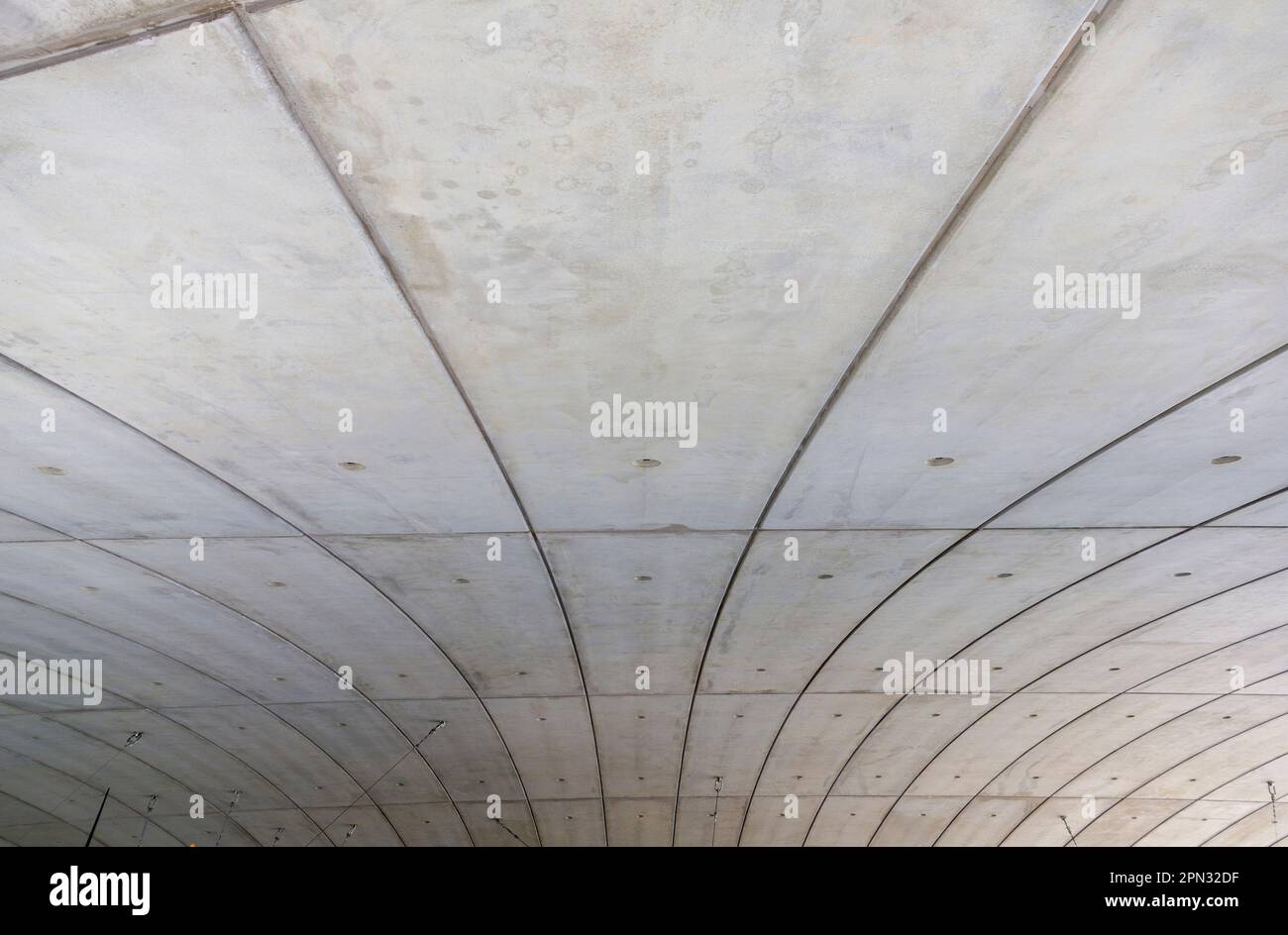 American Air Museum plafond en béton Duxford IWM Banque D'Images