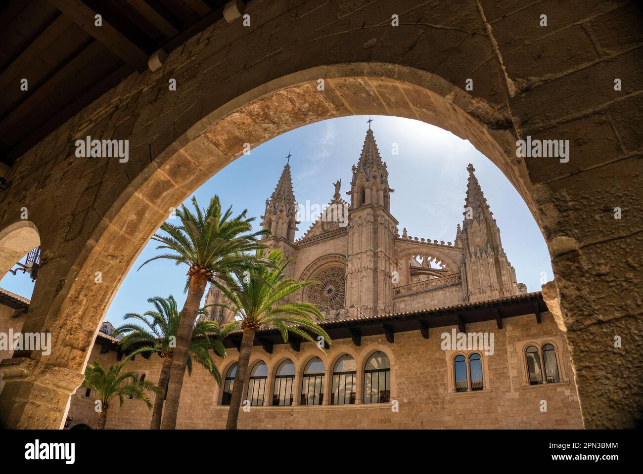 Cathédrale de la Seu à Palma de Majorque, Espagne Banque D'Images