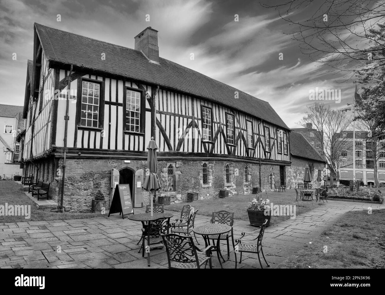 Il y a 600 ans de bois encadré York marchands aventuriers de la ville de commerce et centre d'artisanat Guild Hall Banque D'Images