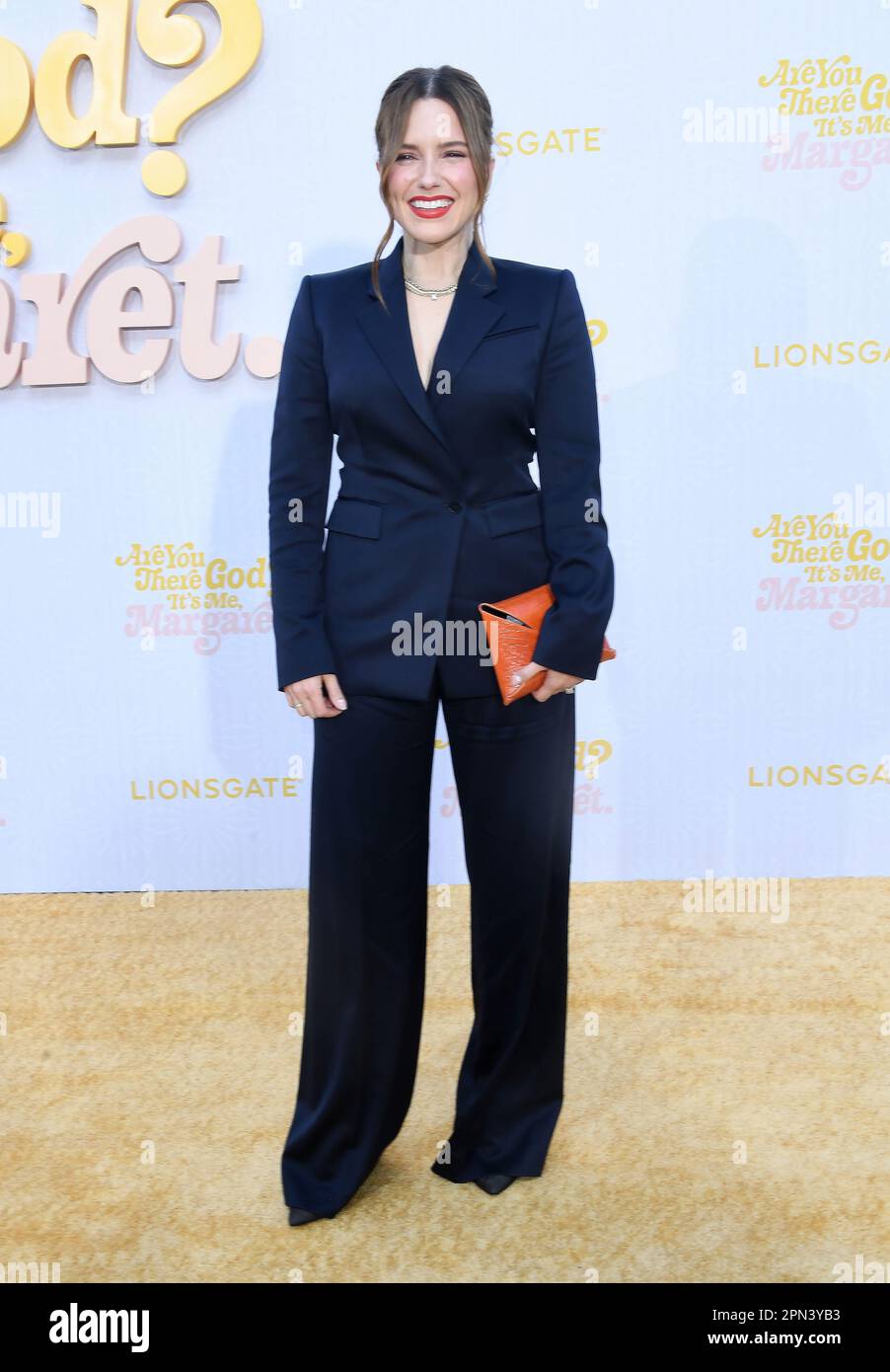 Sophia Bush arrive à la "êtes-vous là Dieu? C'est moi, Margaret.' Première de Los Angeles tenue au Regency Village Theatre sur 15 avril 2023 à Westwood, CA. © JKLH/AFF-USA.com Banque D'Images