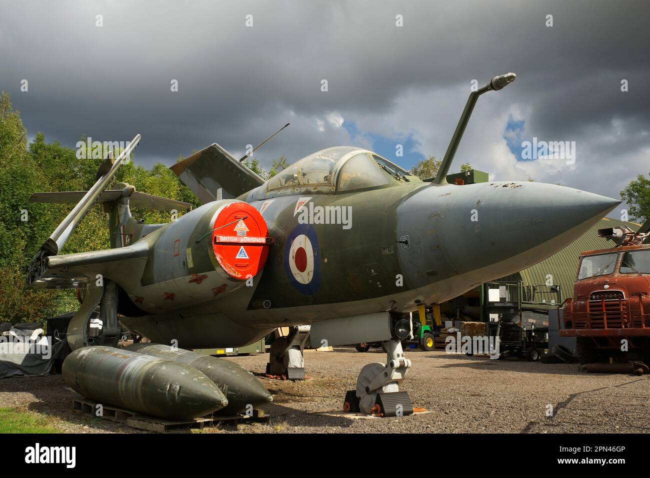 Blackburn Buccaneer, S2B, XV350, East Midland Aeropark, Castle Donnington, ROYAUME-UNI, Banque D'Images