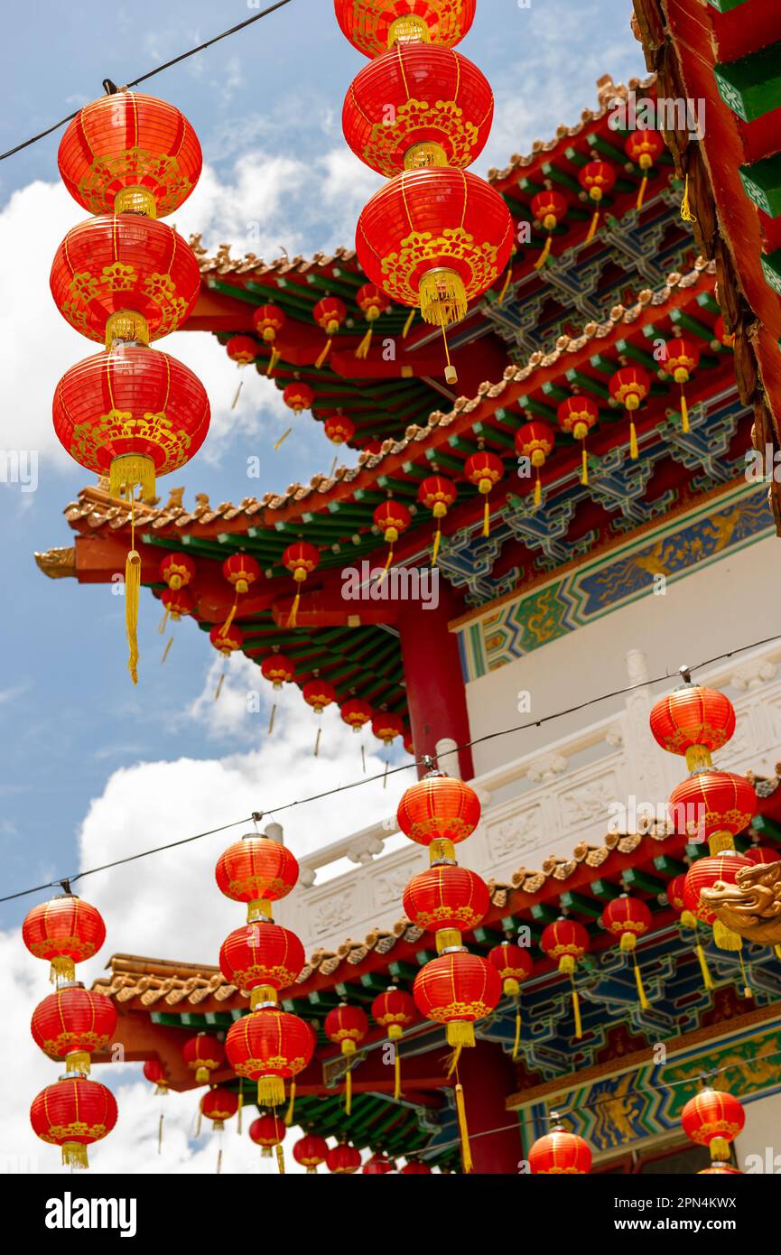 Le temple chinois Thean Hou, Kuala Lumpur, Malaisie Banque D'Images