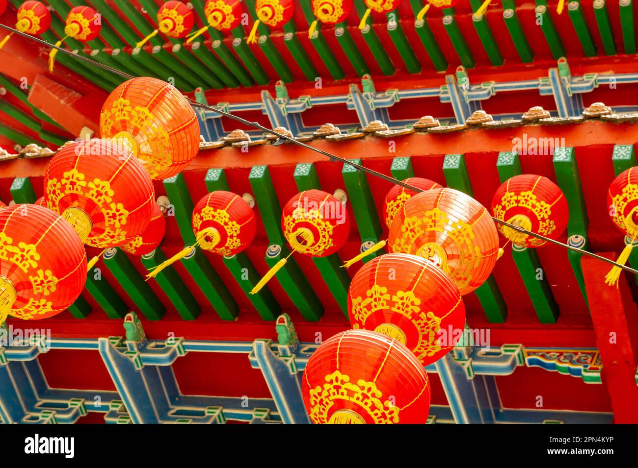 Le temple chinois Thean Hou, Kuala Lumpur, Malaisie Banque D'Images