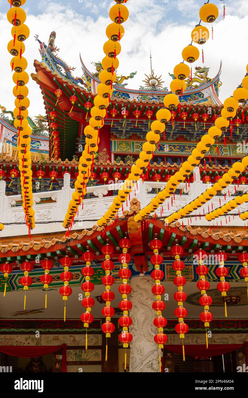 Le temple chinois Thean Hou, Kuala Lumpur, Malaisie Banque D'Images