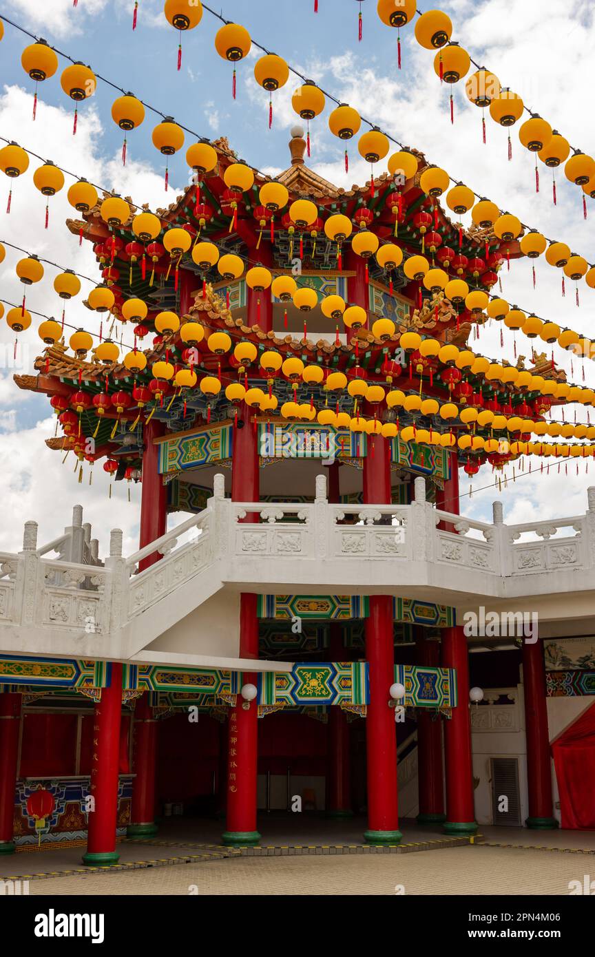 Le temple chinois Thean Hou, Kuala Lumpur, Malaisie Banque D'Images