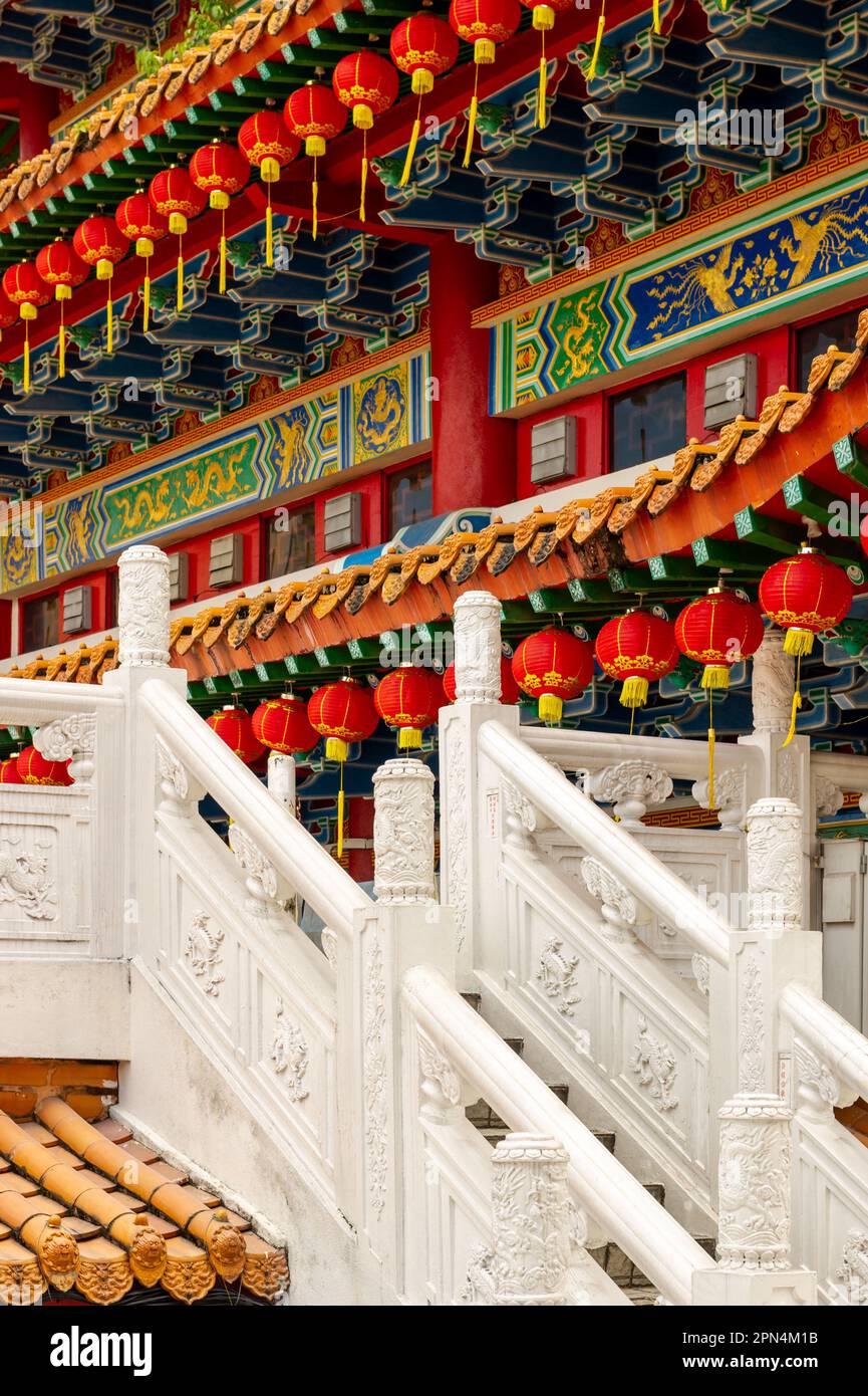Le temple chinois Thean Hou, Kuala Lumpur, Malaisie Banque D'Images