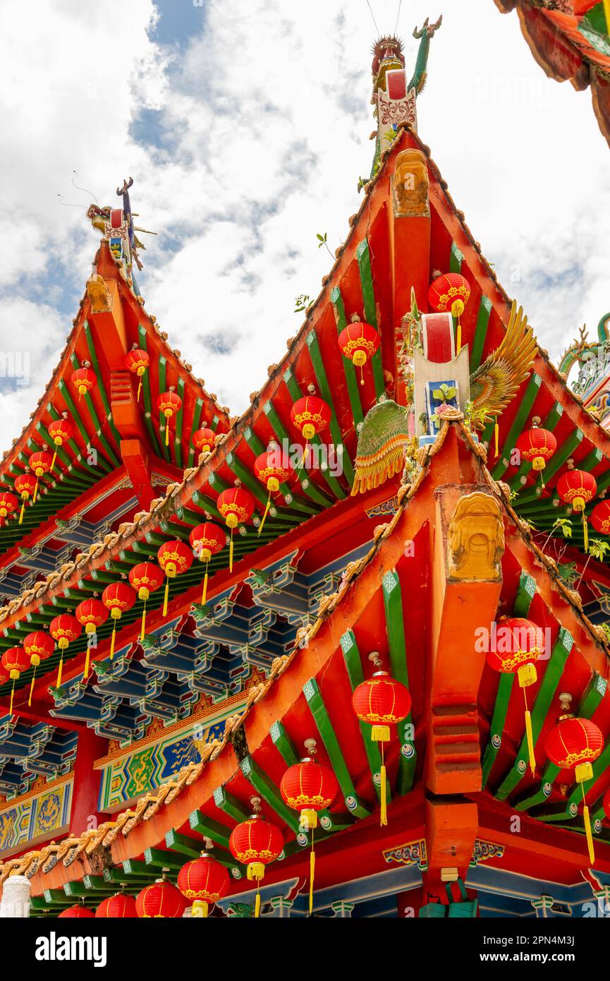 Le temple chinois Thean Hou, Kuala Lumpur, Malaisie Banque D'Images