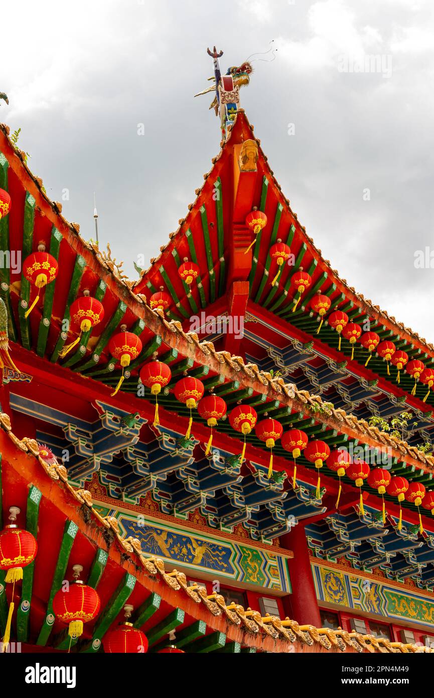 Le temple chinois Thean Hou, Kuala Lumpur, Malaisie Banque D'Images
