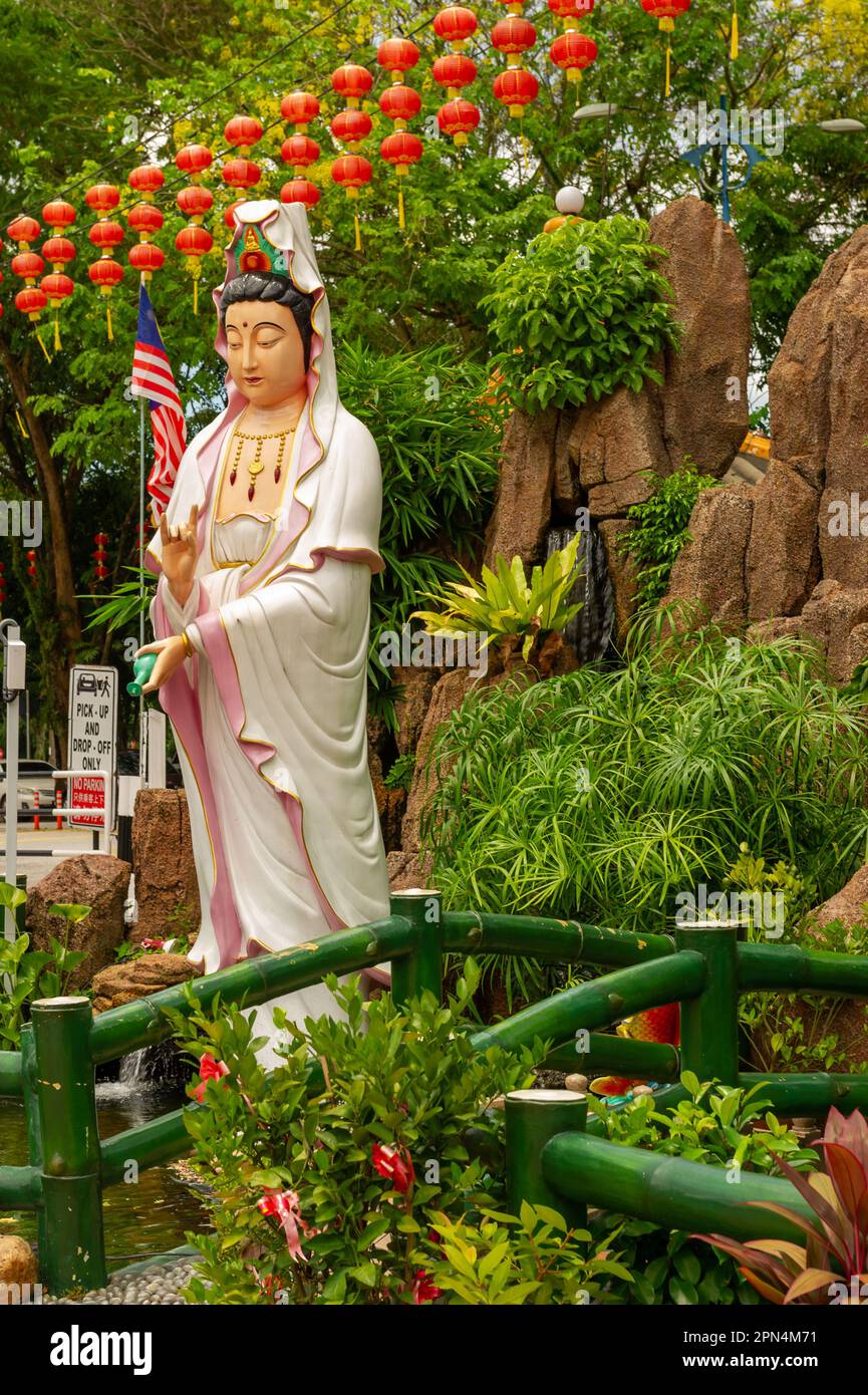 Le temple chinois Thean Hou, Kuala Lumpur, Malaisie Banque D'Images