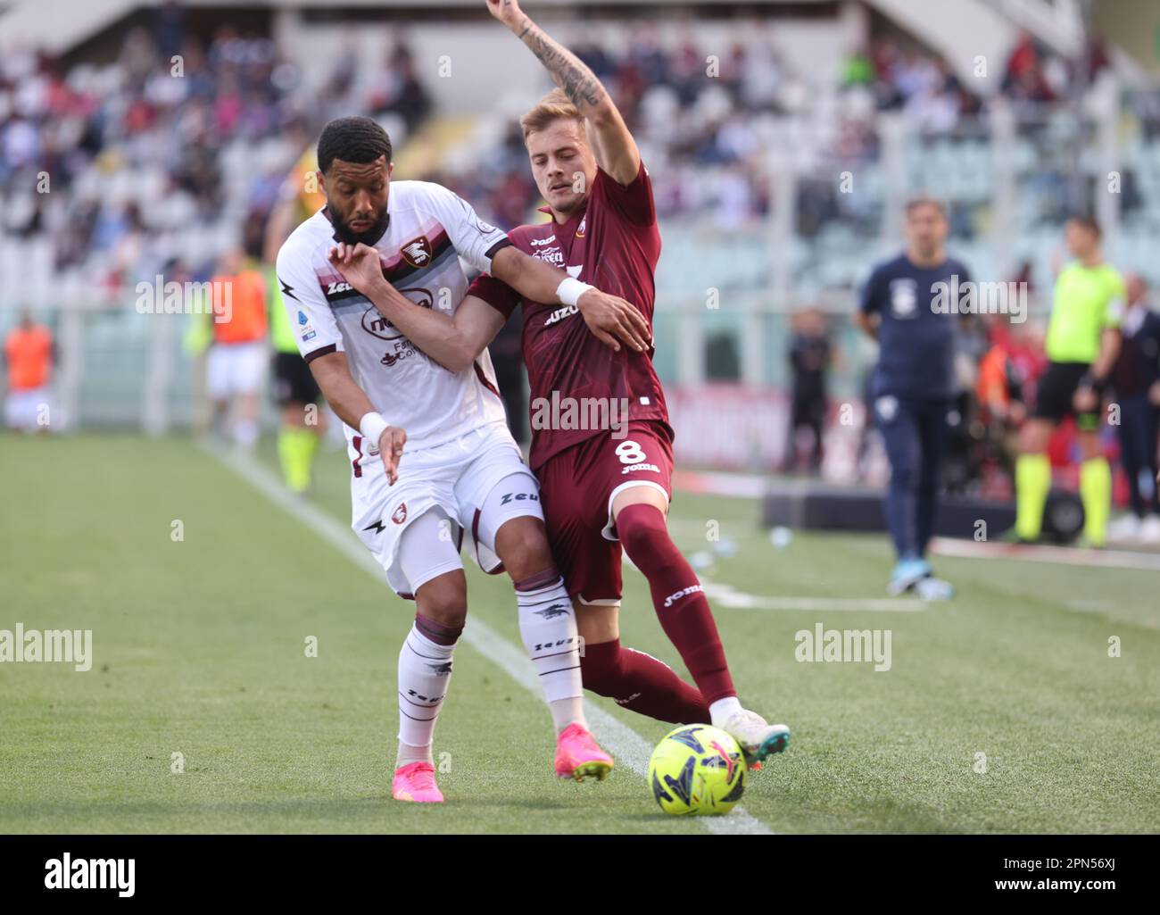 Torino 16/04/2023 Stadio Grande Torino série A Tim 2022/23 FC Torino - Salernitana Nella Foto : Ilic torino crédit: Kines Milano/Alamy Live News Banque D'Images