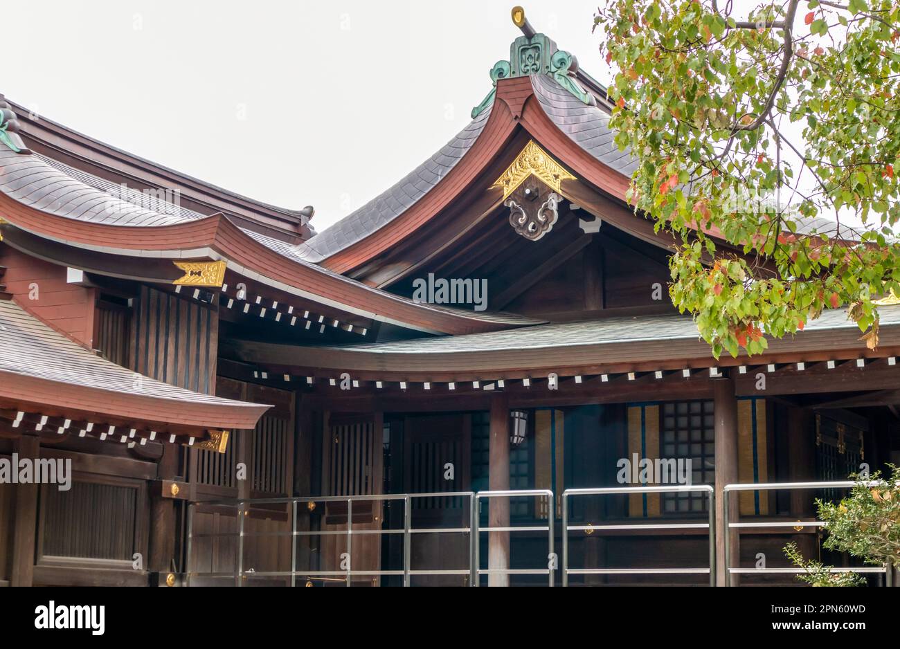 Tokyo, Japon - 21 mars 2023 : Meiji Jingu, temple shinto dédié aux ...