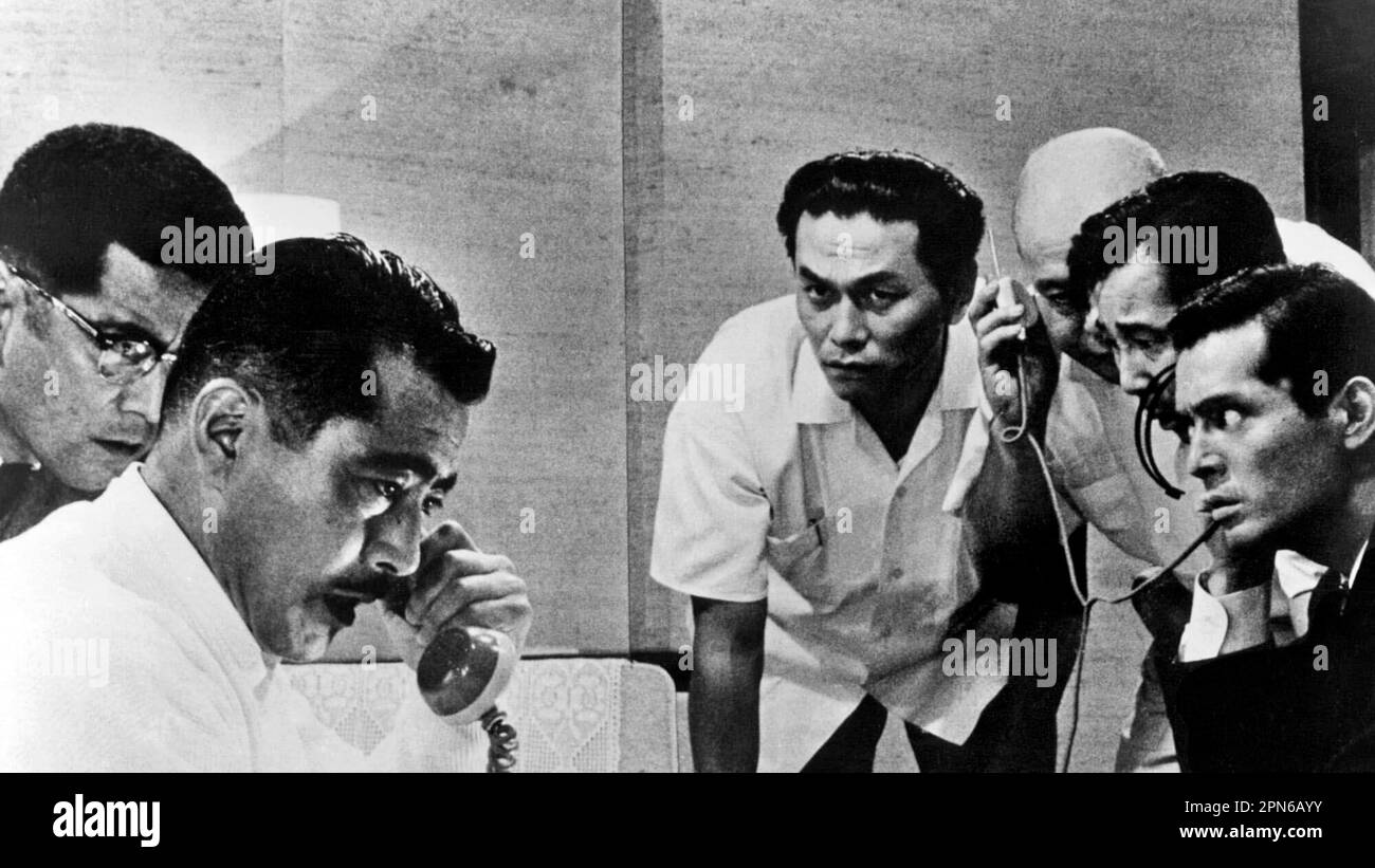 TOSHIRO MIFUNE en HAUT ET BAS (1963) -titre original: TENGOKU À JIGOKU-, réalisé par AKIRA KUROSAWA. Crédit: Kurosawa production Co. / Album Banque D'Images