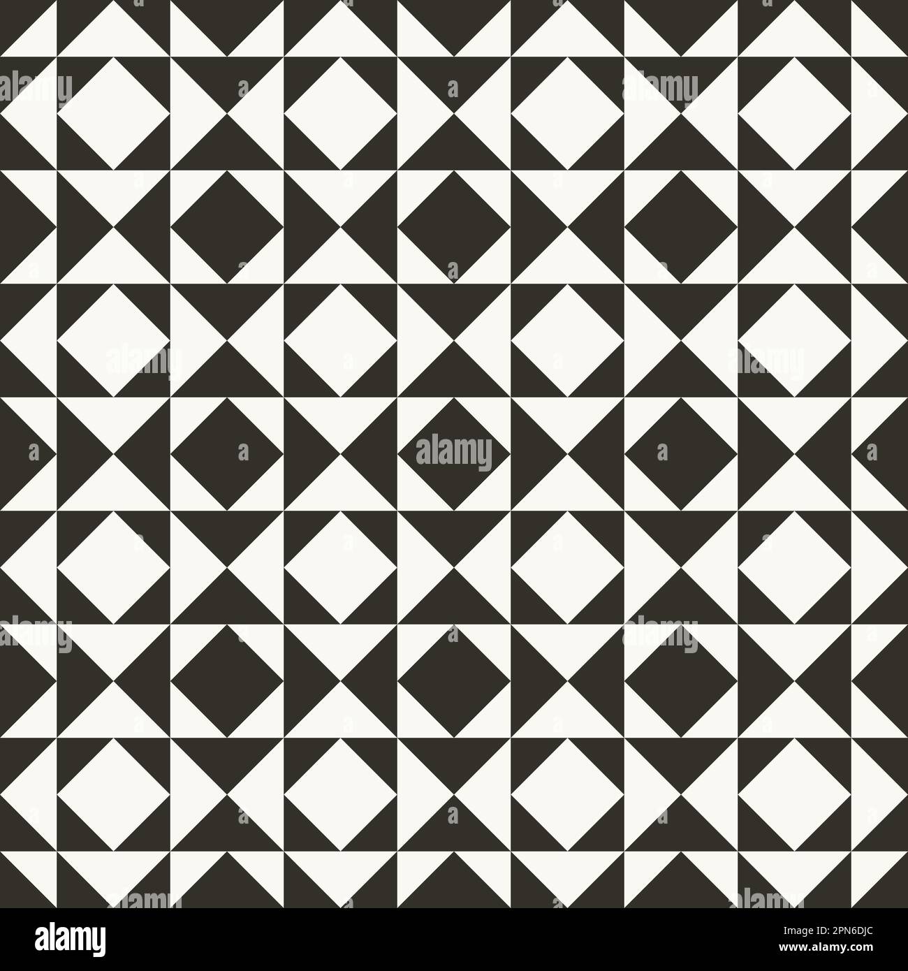 Courtepointe géométrique abstrait noir et blanc. Arrière-plan géométrique à contraste élevé avec triangles. Couleurs simples - facile à redéfinir. Backgrou minimal Illustration de Vecteur