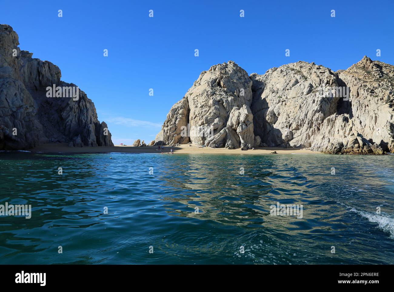 Vue sur Lover's Beach - Mexique Banque D'Images