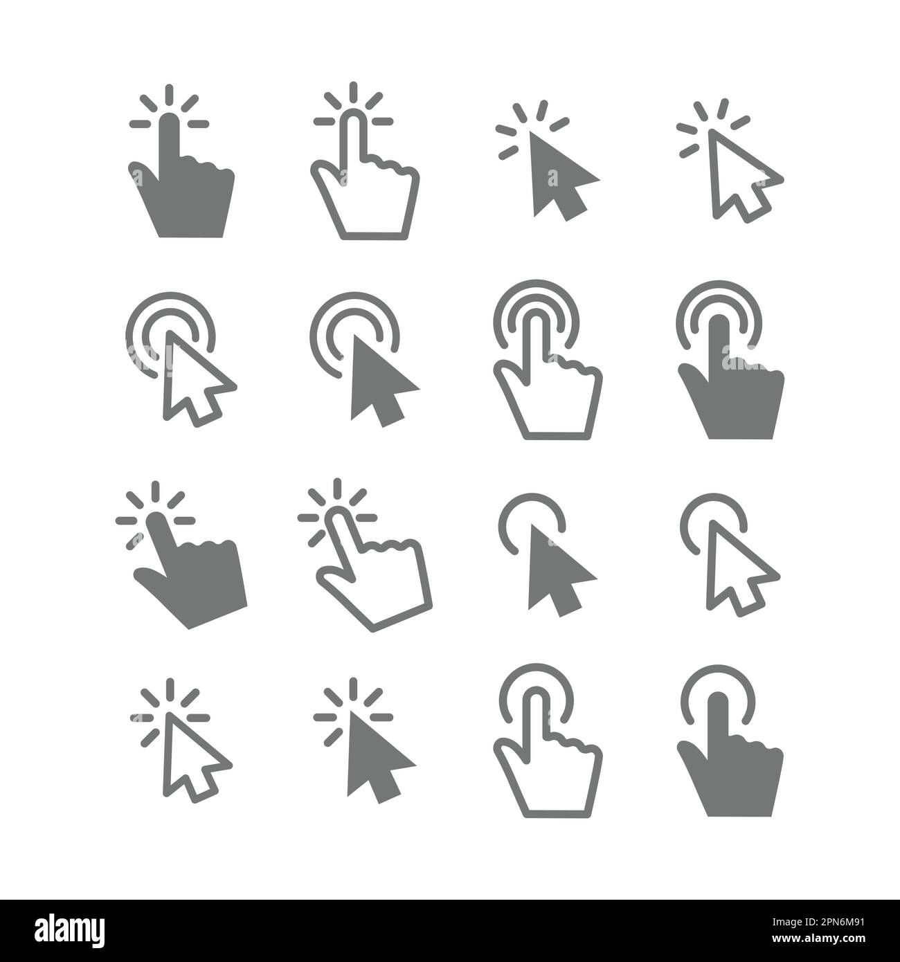 Cursor mouse Banque d'images noir et blanc - Alamy