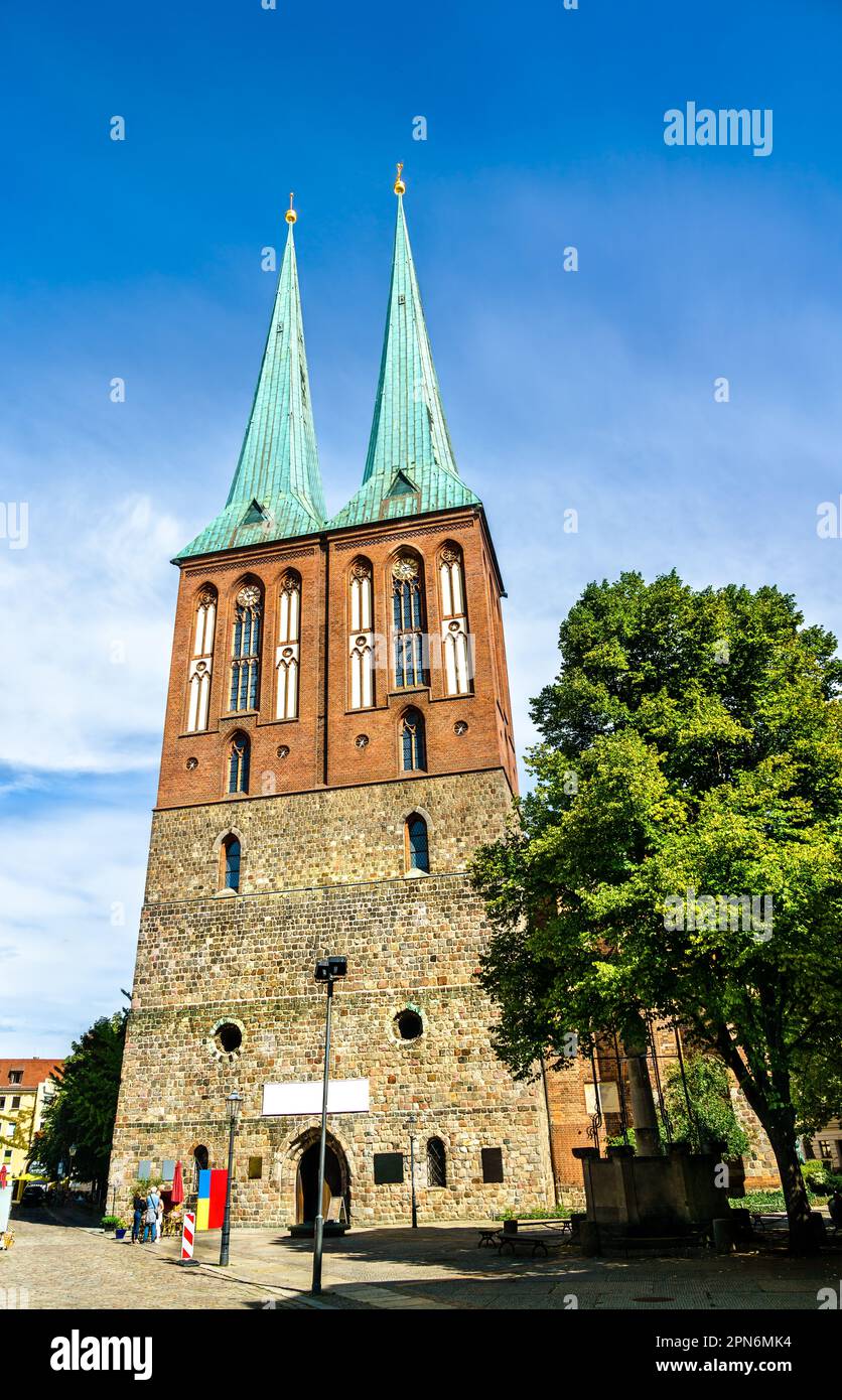 St. Eglise Nicholas, la plus ancienne église de Berlin, Allemagne Banque D'Images