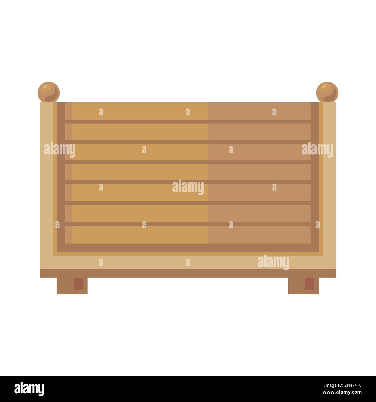 Une clôture en bois d'époque ou une illustration vectorielle de garde-corps Illustration de Vecteur