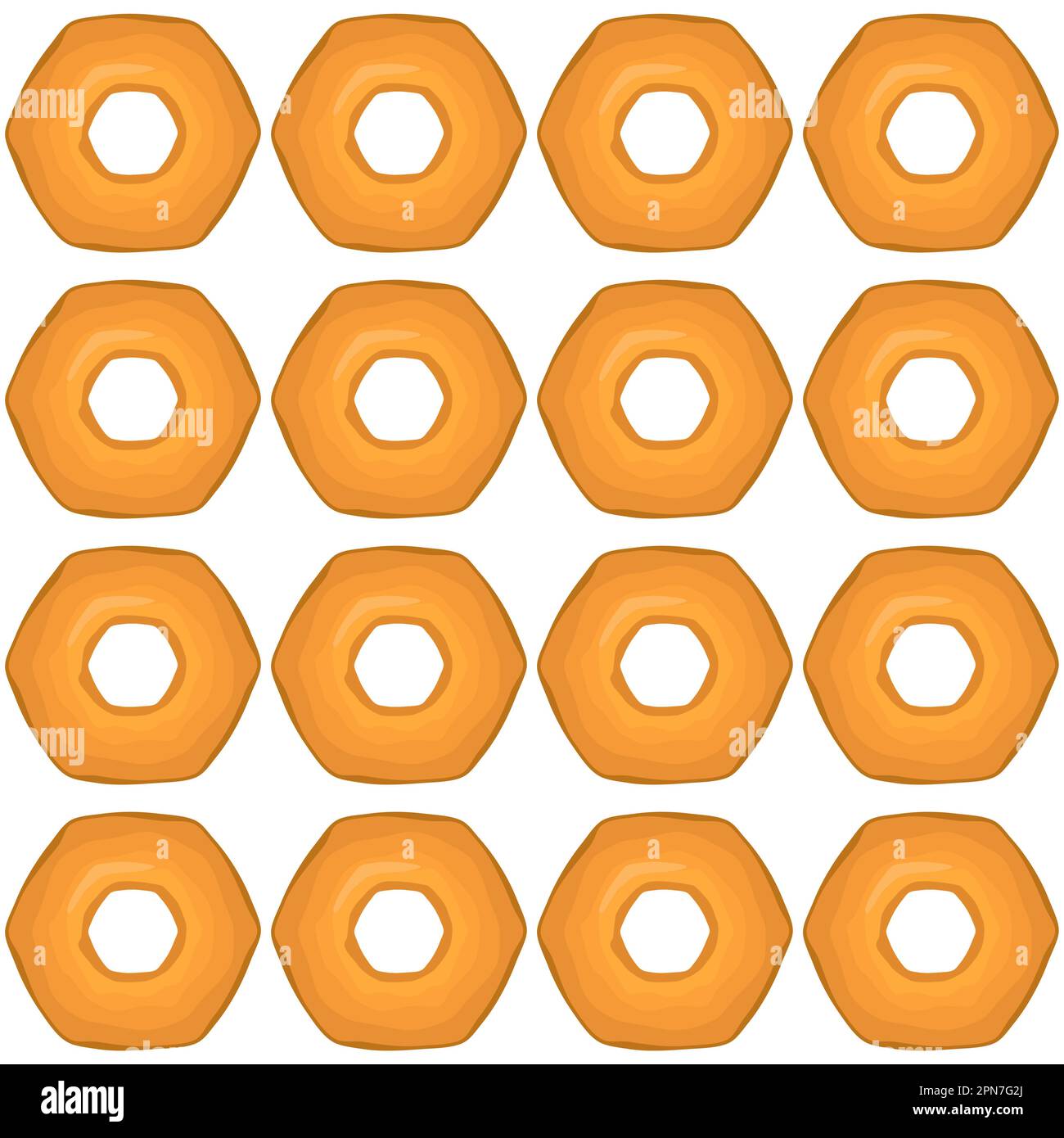Pattern fait maison biscuit différents goût dans la pâtisserie biscuit, pattern cookie consiste en la collection naturelle savoureuse biscuit de la nourriture accessoire de pâtisserie, patte Illustration de Vecteur