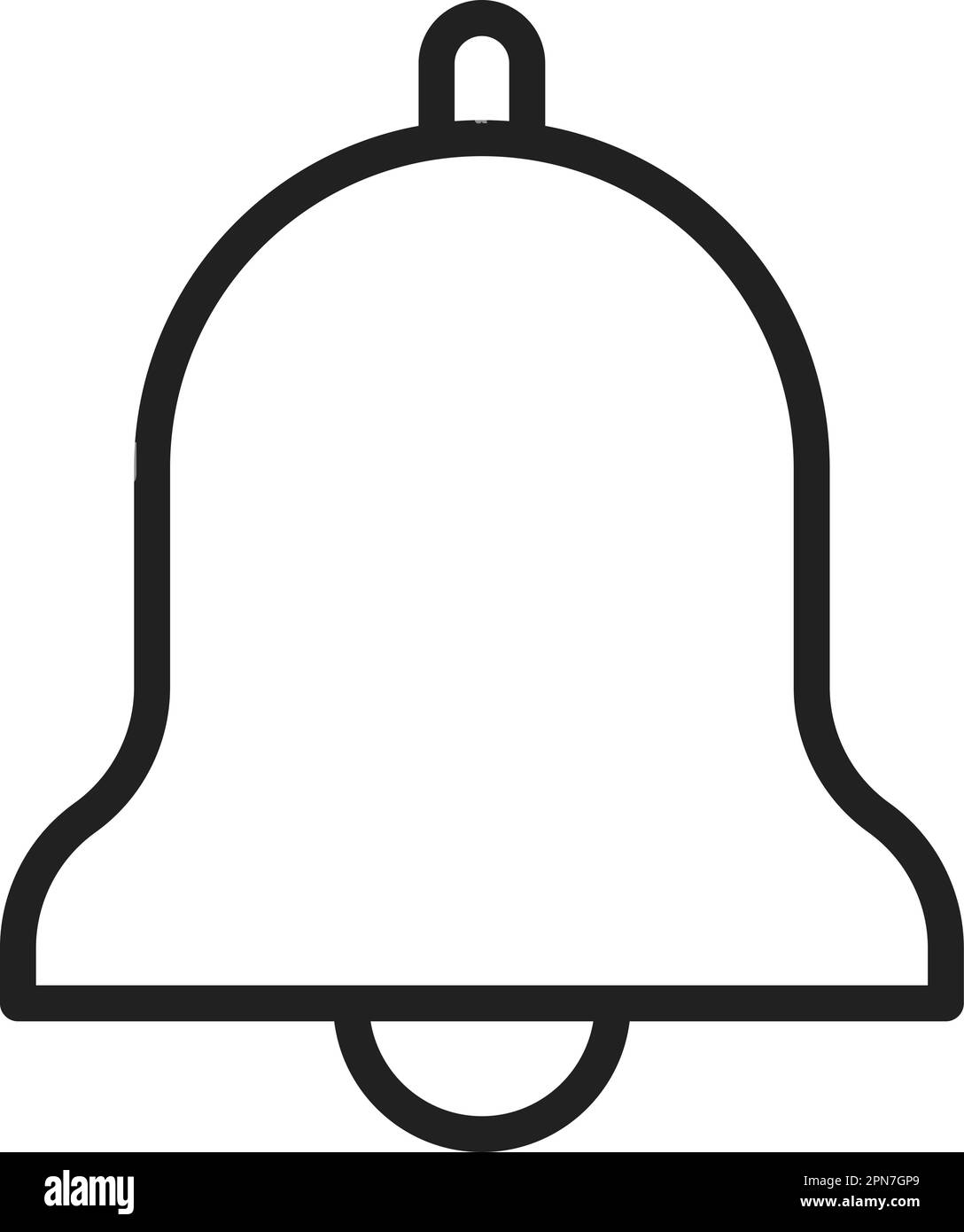 Image vectorielle d'icône de cloche. Adapté aux applications mobiles, aux applications Web et aux supports d'impression. Illustration de Vecteur