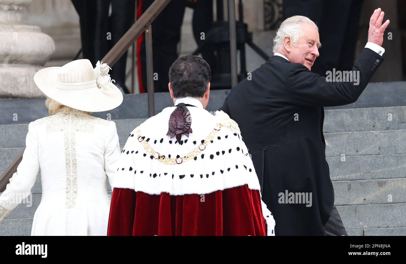 Londres, Royaume-Uni 3rd juin, 2022 : Charles, Prince de Galles assiste à un service de Thanksgiving pour la reine Elizabeth II de HRH pour célébrer son Jubilé de platine à la cathédrale St Paul à Londres. Credit: James Boardman / Alamy Live News Banque D'Images