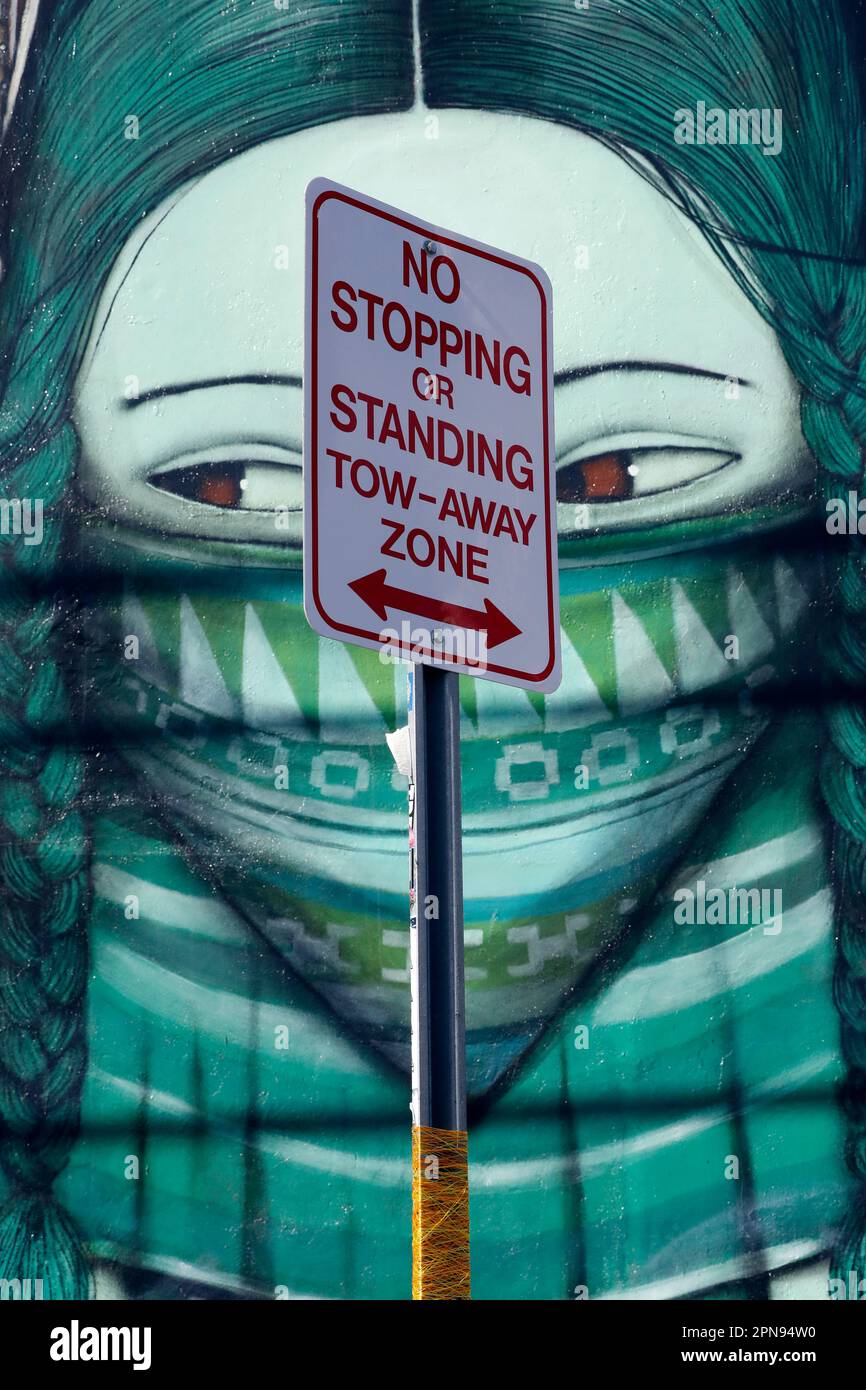 Wynwood Walls Miami graffiti. Wynwood est un quartier de Miami bien connu pour ses graffitis et son art de la rue Miami, Floride, États-Unis. Banque D'Images