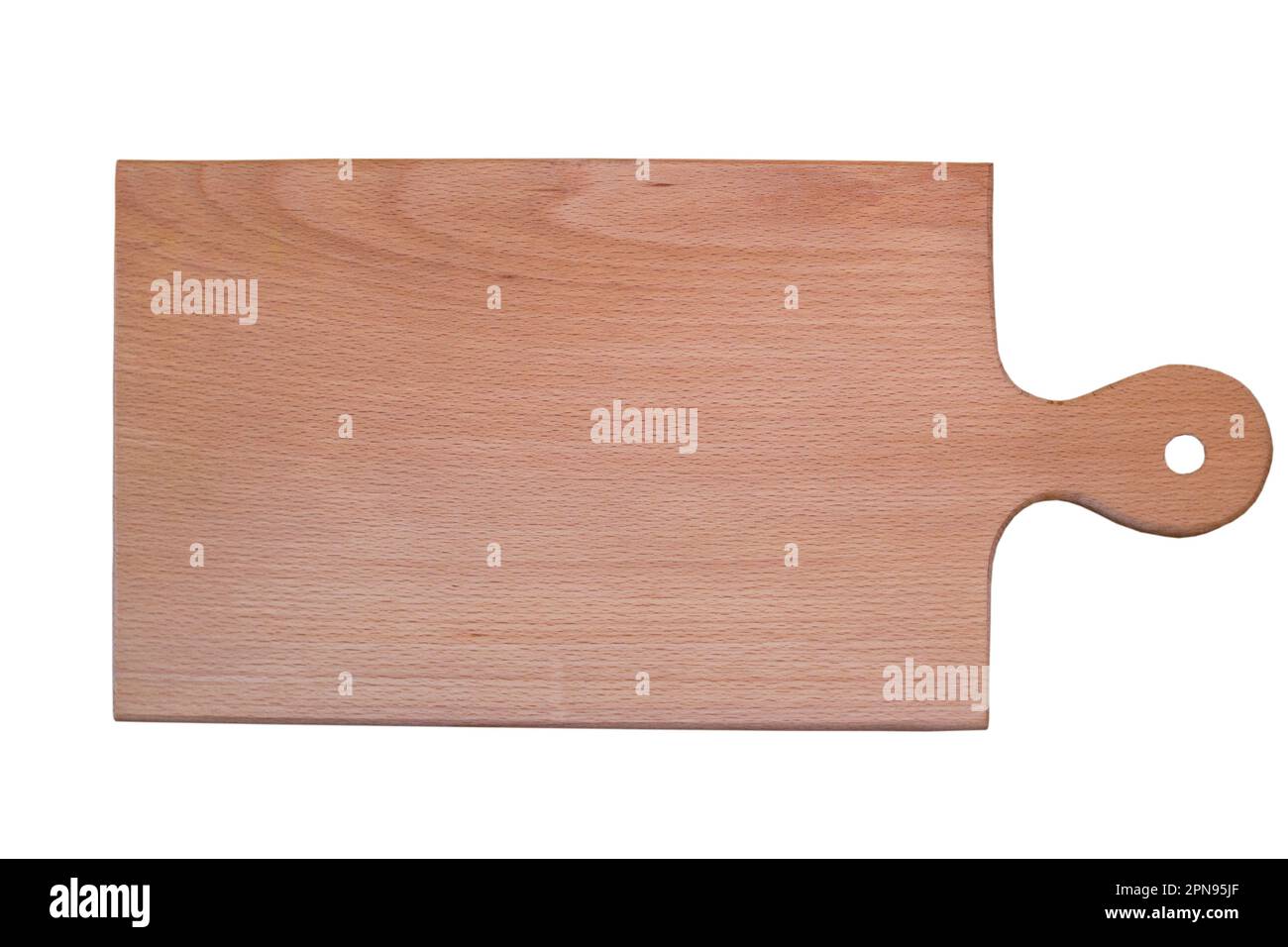 planche de cuisine en bois pour couper des produits sur fond blanc Banque D'Images