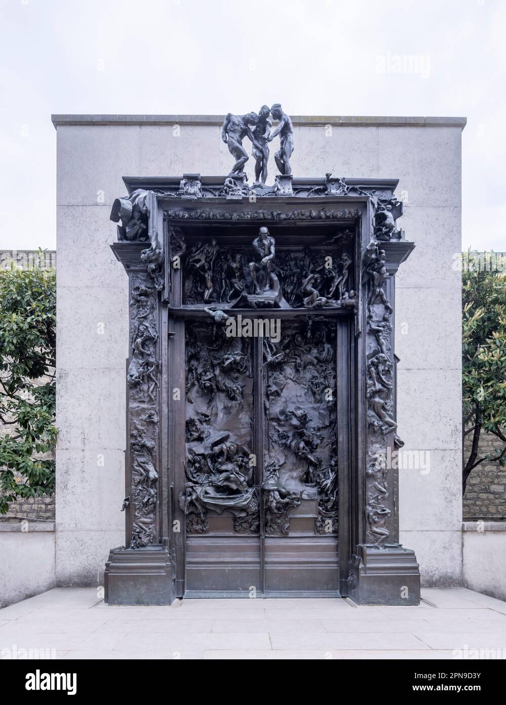 Les portes de l'Enfer (la porte de l'Enfer), Musée Rodin, Prius, France Banque D'Images