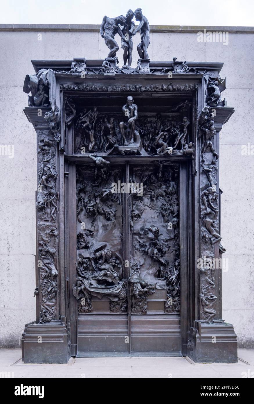 Les portes de l'Enfer (la porte de l'Enfer), Musée Rodin, Prius, France Banque D'Images
