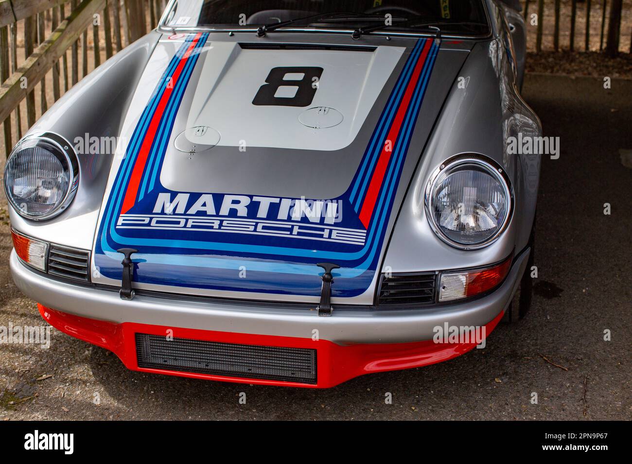 1973 Porsche 911 RSR lors de la réunion des membres au circuit automobile de Goodwood à West Sussex, Royaume-Uni. Banque D'Images