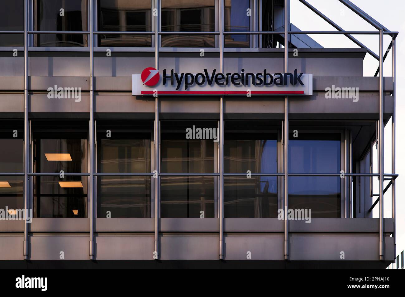 Hypovereinsbank, logo, Stuttgart, Bade-Wurtemberg, Allemagne Banque D'Images