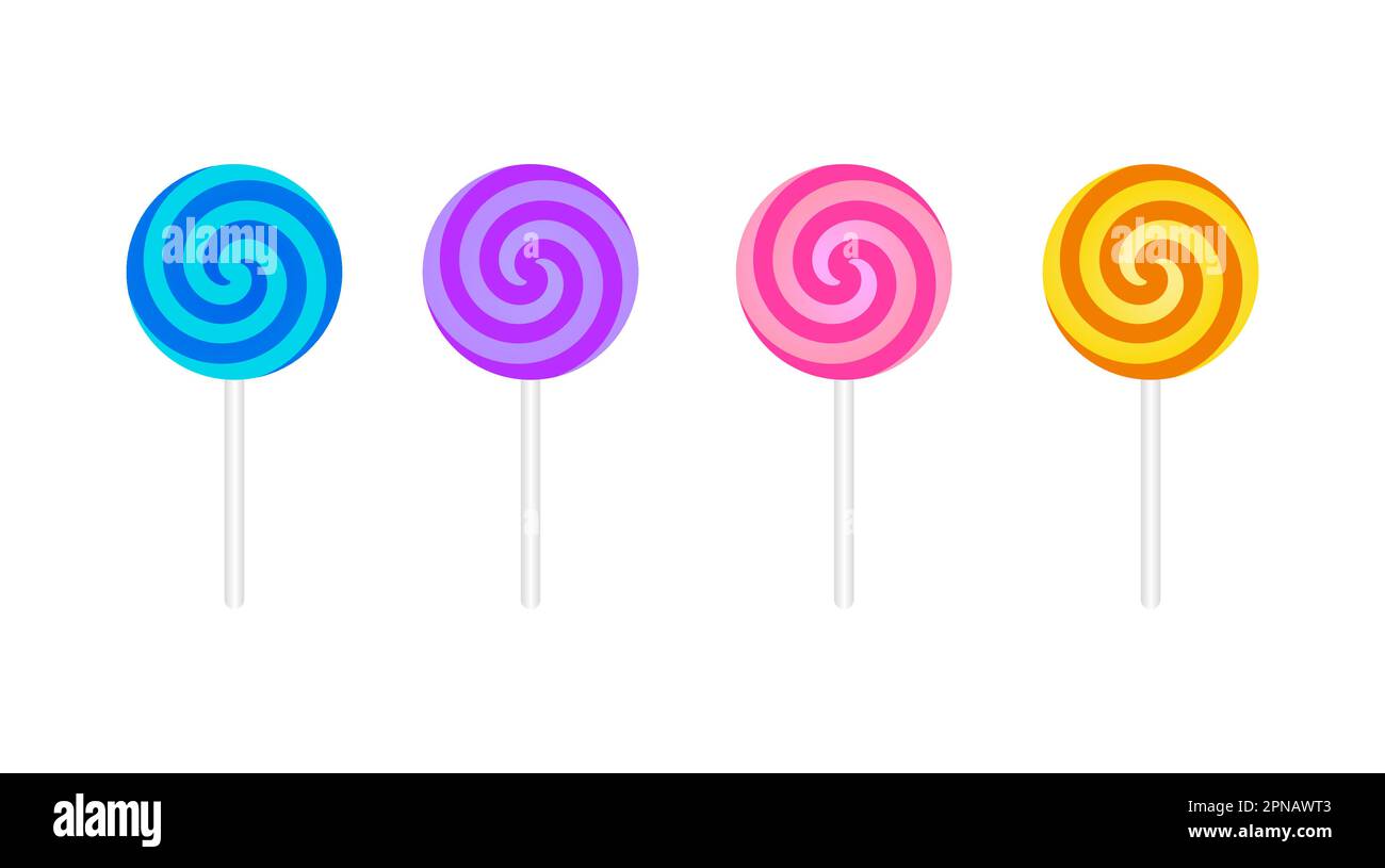 Matériel d'illustration vectoriel de bonbons coloré Illustration de Vecteur