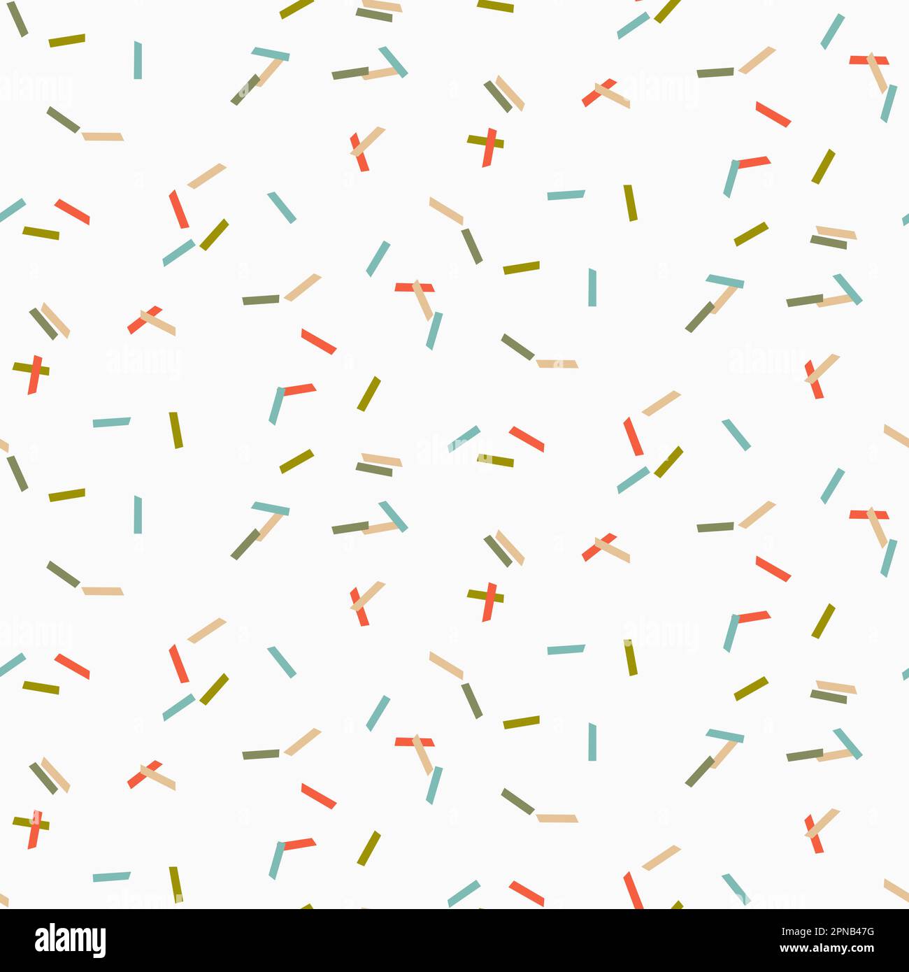 Des confettis abstraits colorés parsement un arrière-plan sans couture. Illustration de Vecteur