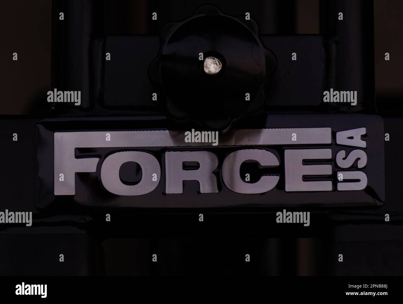 Logo Force USA Gym Banque D'Images