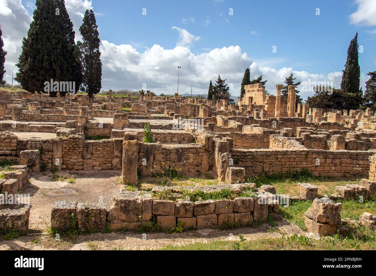 Utica, une ancienne ville phénicienne et carthaginienne en Tunisie Banque D'Images