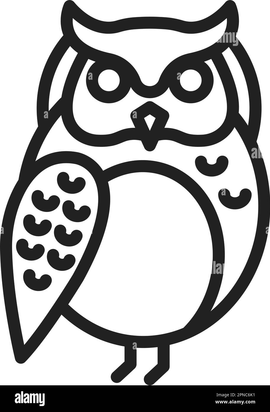 Image vectorielle de l'icône Owl. Adapté aux applications mobiles, aux applications Web et aux supports d'impression. Illustration de Vecteur