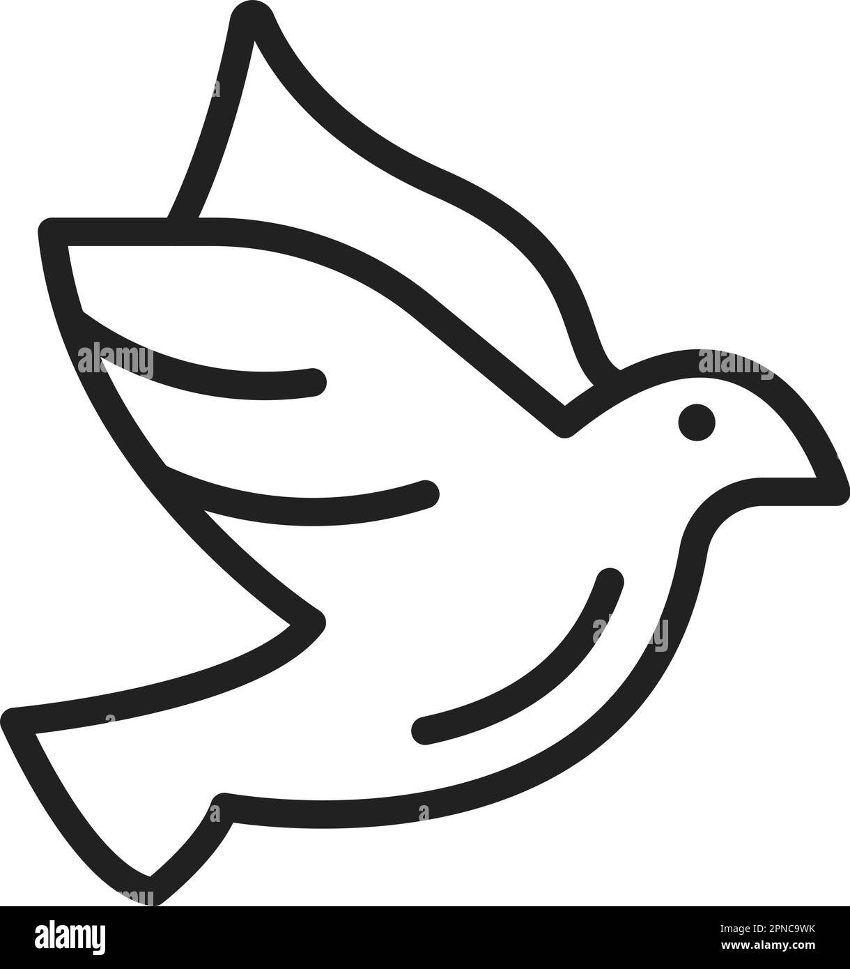 Image vectorielle de l'icône Pigeon. Adapté aux applications mobiles, aux applications Web et aux supports d'impression. Illustration de Vecteur