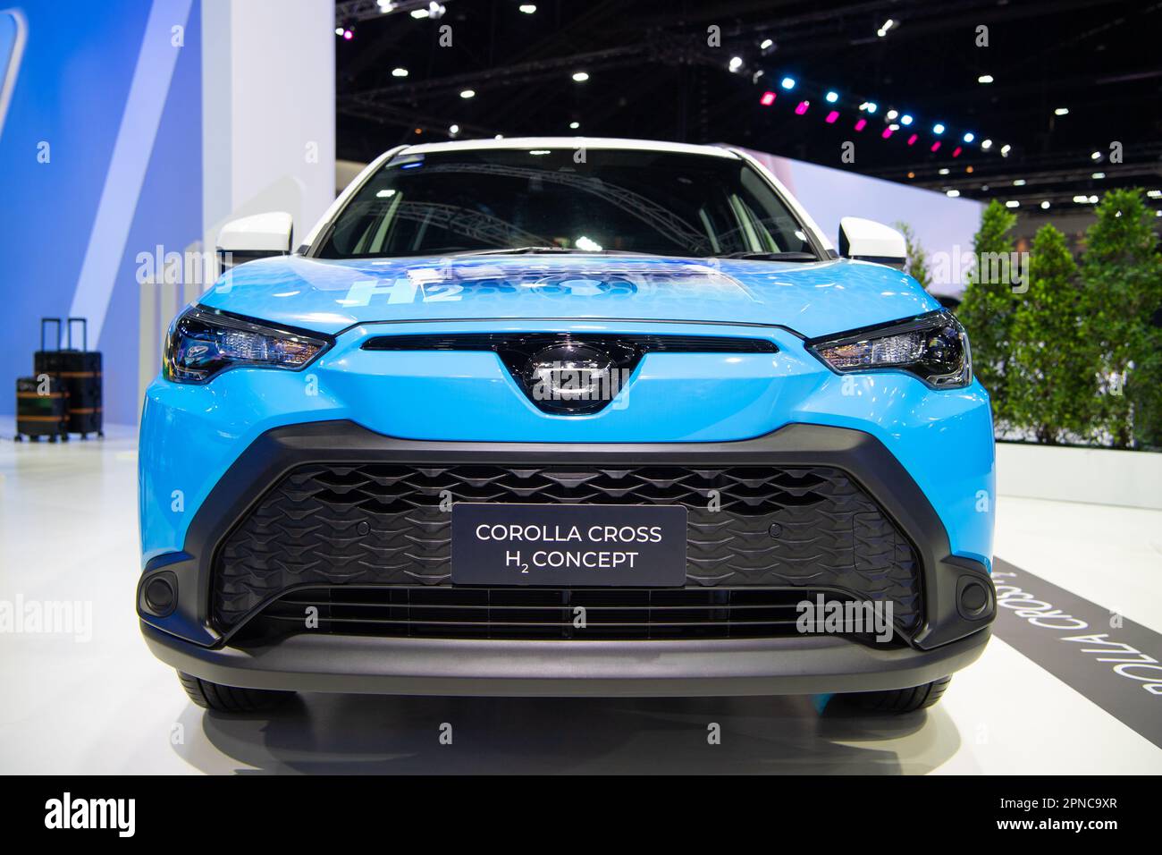 Toyota Corolla Cross H2 concept présenté au salon international de l'automobile de Bangkok 2023 sur 21 mars 2023 à Nonthaburi, Thaïlande. Banque D'Images