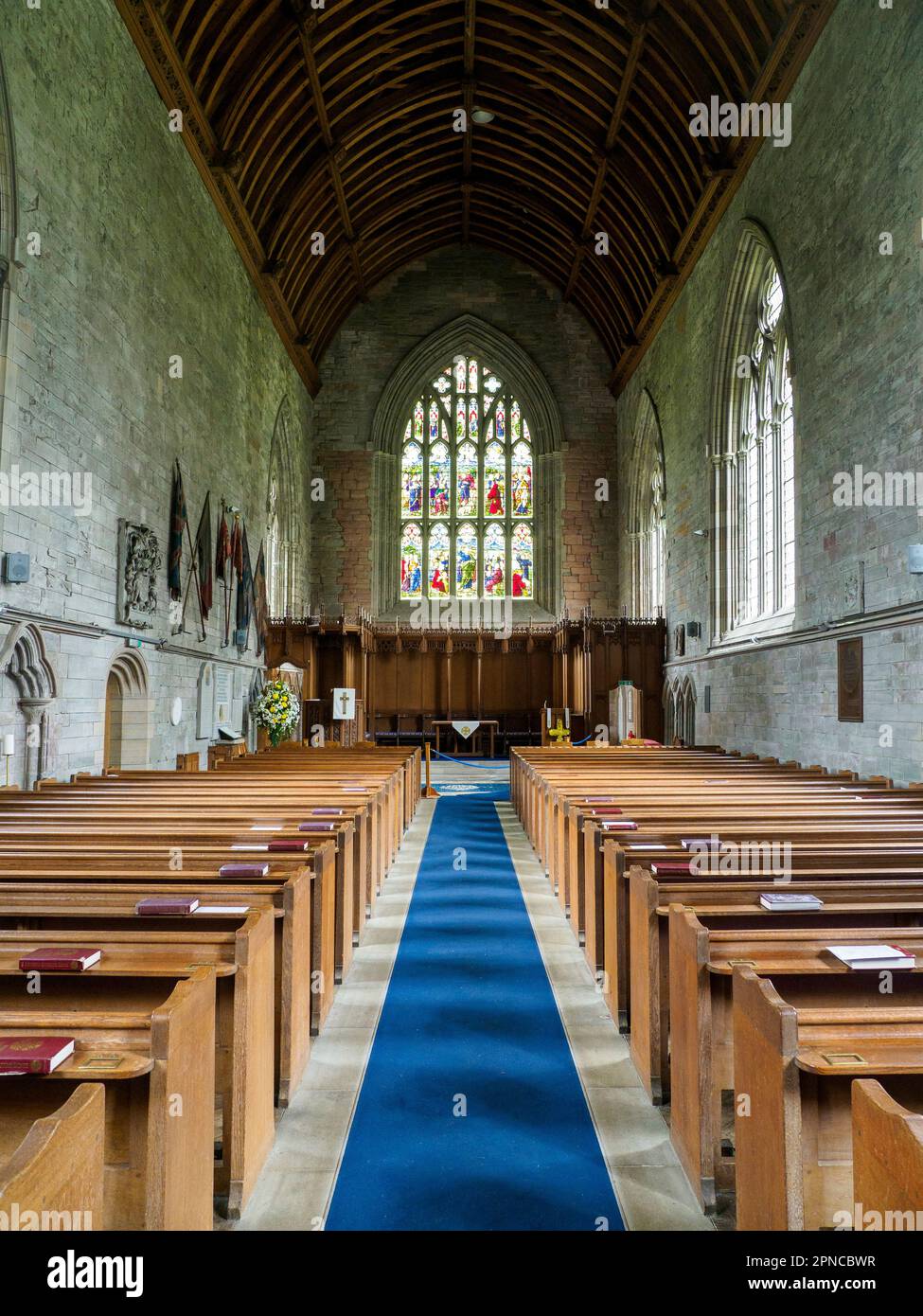 Intérieur de la cathédrale de Dunkeld, Écosse Banque D'Images