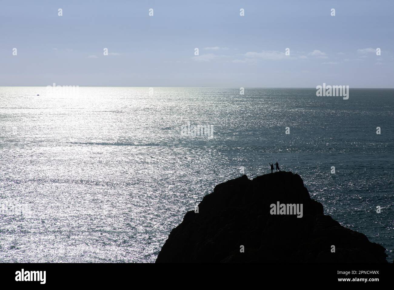 Tanger, Maroc - 2022: Réserve du Cap Spartel près de Tanger, avec un phare très célèbre Banque D'Images