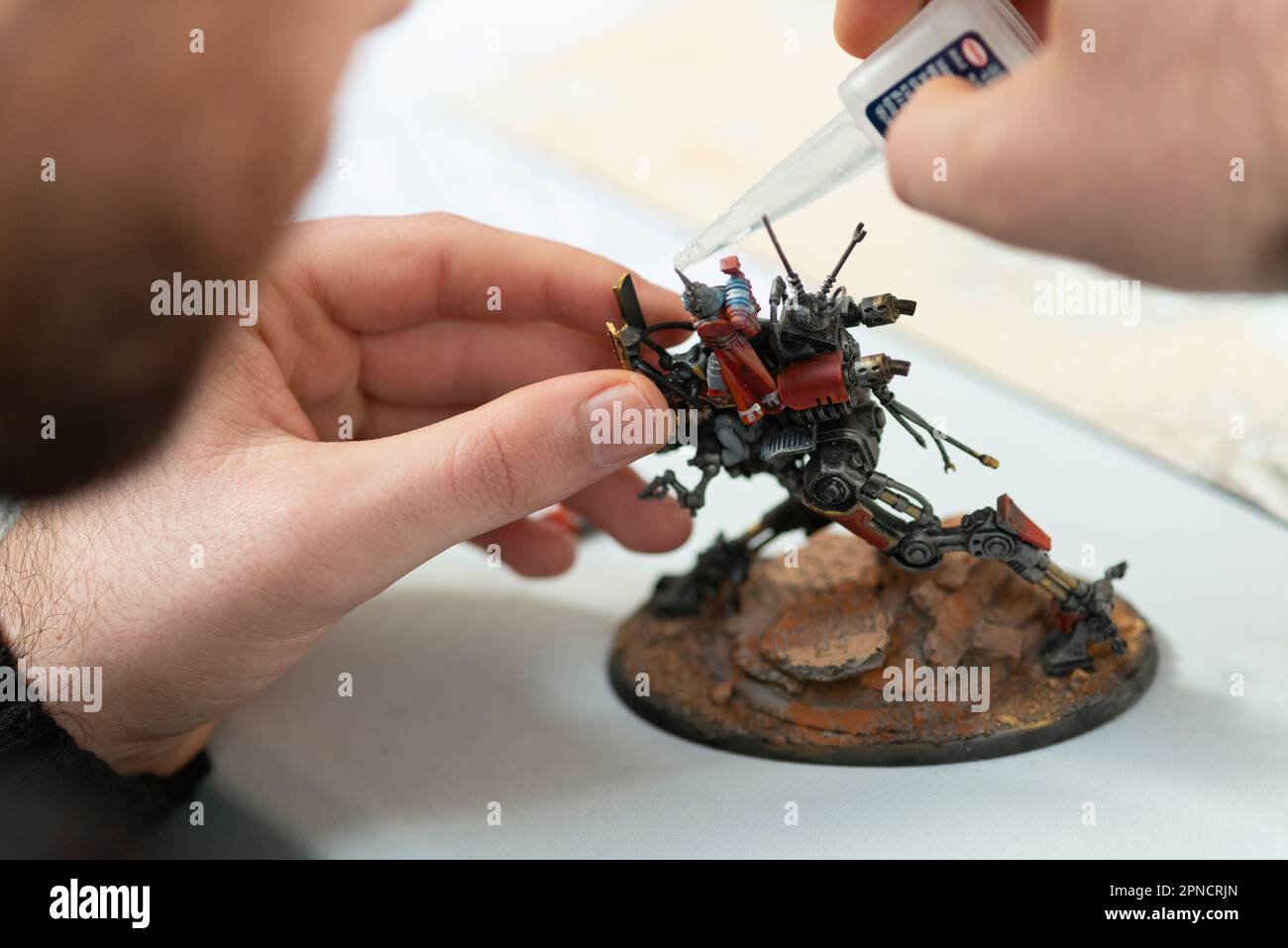 Figurines d'action de réparation de joueur, figurine miniature Warhammer 40 000 Banque D'Images