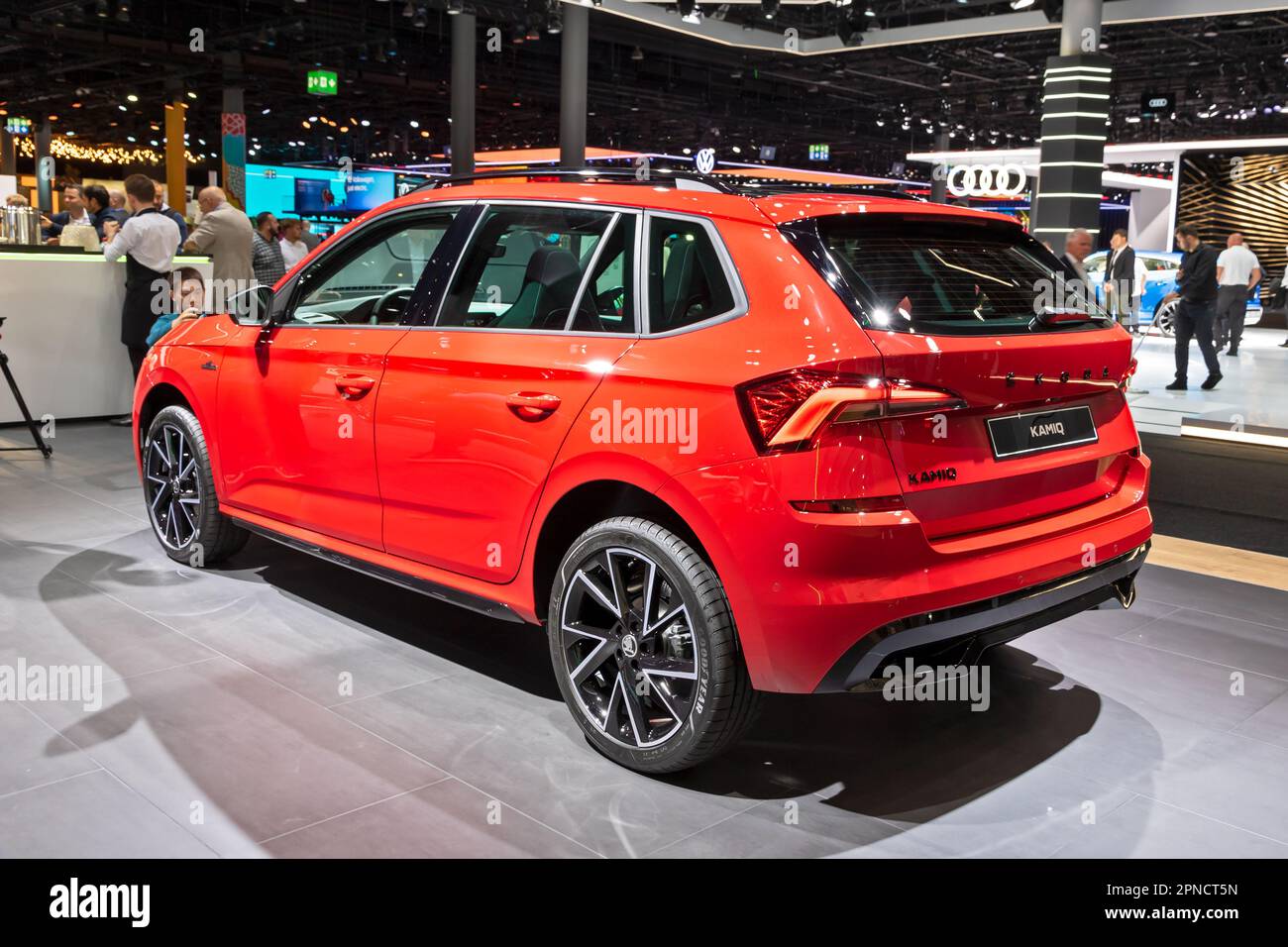 SUV compact Skoda Kamiq au salon de l'automobile IAA de Francfort. Allemagne - 12 septembre 2017. Banque D'Images