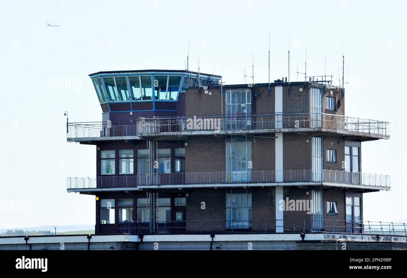 Aéroport de Glasgow Prestwick, 18/04/23. Banque D'Images